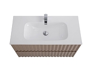 Тумба под раковину Art&Max Elegant 80 AM-ELEGANT-800-2C-SO-CM-LED подвесная цвет Капучино матовый-1