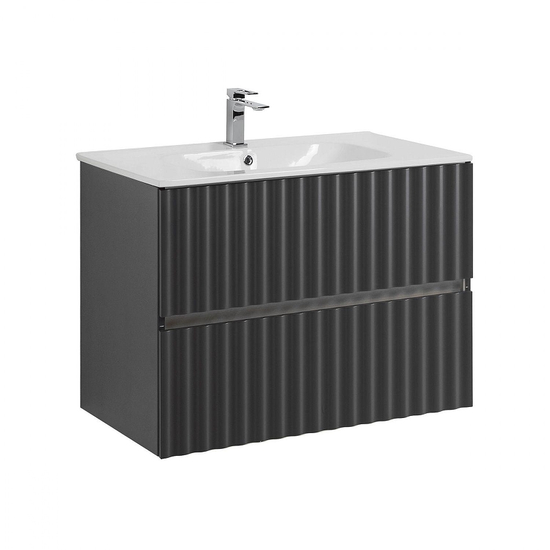 Тумба под раковину Art&Max Elegant 80 AM-ELEGANT-800-2C-SO-GM-LED подвесная 