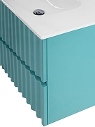 Тумба под раковину Art&Max Elegant 80 AM-ELEGANT-800-2C-SO-MM-LED подвесная цвет Светло-зеленый матовый-4