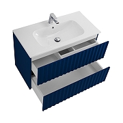 Тумба под раковину Art&Max Elegant 80 AM-ELEGANT-800-2C-SO-SA-P подвесная цвет Сапфир-3
