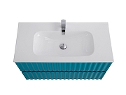 Тумба под раковину Art&Max Elegant 80 AM-ELEGANT-800-2C-SO-TM-LED подвесная цвет Бирюзовый матовый-1