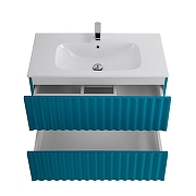 Тумба под раковину Art&Max Elegant 80 AM-ELEGANT-800-2C-SO-TM-LED подвесная цвет Бирюзовый матовый-2