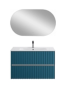 Тумба под раковину Art&Max Elegant 90 AM-ELEGANT-900-2C-SO-AQ-P подвесная цвет Аквамарин-4