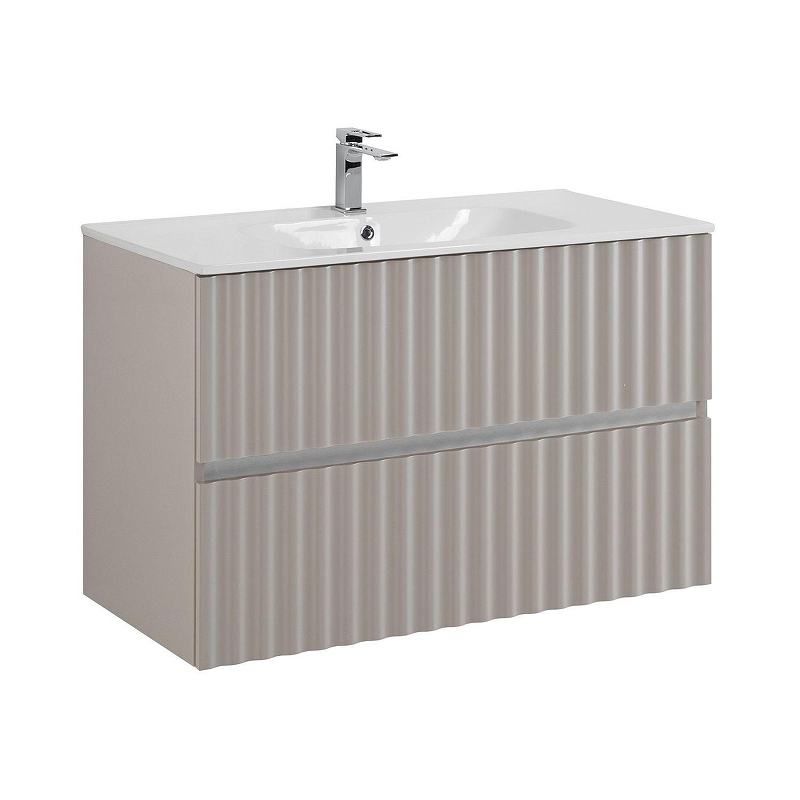 Тумба под раковину Art&Max Elegant 90 AM-ELEGANT-900-2C-SO-GCM-LED подвесная 