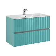 Тумба под раковину Art&Max Elegant 90 AM-ELEGANT-900-2C-SO-MM-LED подвесная цвет Светло-зеленый матовый