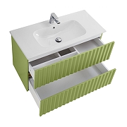 Тумба под раковину Art&Max Elegant 90 AM-ELEGANT-900-2C-SO-MN-P подвесная цвет Мята-3