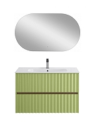 Тумба под раковину Art&Max Elegant 90 AM-ELEGANT-900-2C-SO-MN-P подвесная цвет Мята-5