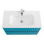 Тумба под раковину Art&Max Elegant 90 AM-ELEGANT-900-2C-SO-TM-LED подвесная цвет Бирюзовый матовый-2