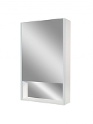 Зеркальный шкаф Art&Max Foggia 50 L AM-Fog-500-800-1D-L-DS-F-White с подсветкой цвет Белый-1