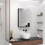 Зеркальный шкаф Art&Max Foggia 60 R AM-Fog-600-800-1D-R-DS-F-Nero с подсветкой цвет Черный-2