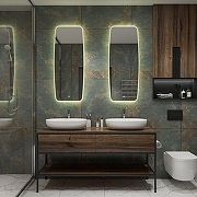 Зеркало Art&Max Forli 50 AM-For-500-1200-DS-F с подсветкой с сенсорным выключателем-2