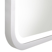 Зеркало Art&Max Genova 100 AM-Gen-1000-800-DS-F-White с подсветкой цвет Белый с сенсорным выключателем-2