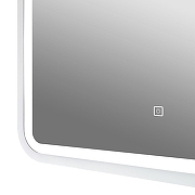Зеркало Art&Max Genova 120 AM-Gen-1200-800-DS-F-White с подсветкой цвет Белый с сенсорным выключателем-2