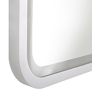 Зеркало Art&Max Genova 120 AM-Gen-1200-800-DS-F-White с подсветкой цвет Белый с сенсорным выключателем-3