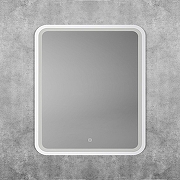 Зеркало Art&Max Genova 60 AM-Gen-600-800-DS-F-White с подсветкой цвет Белый с сенсорным выключателем-3