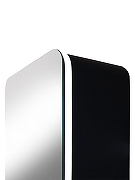 Зеркальный шкаф Art&Max Lecce 36 AM-Lec-360-1560-1D-DS-F-Nero с подсветкой цвет Черный-2