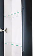 Зеркальный шкаф Art&Max Lecce 36 AM-Lec-360-1560-1D-DS-F-Nero с подсветкой цвет Черный-3