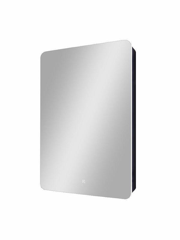 Зеркальный шкаф Art&Max Lecce 56 L AM-Lec-560-850-1D-L-DS-F-Nero с подсветкой 