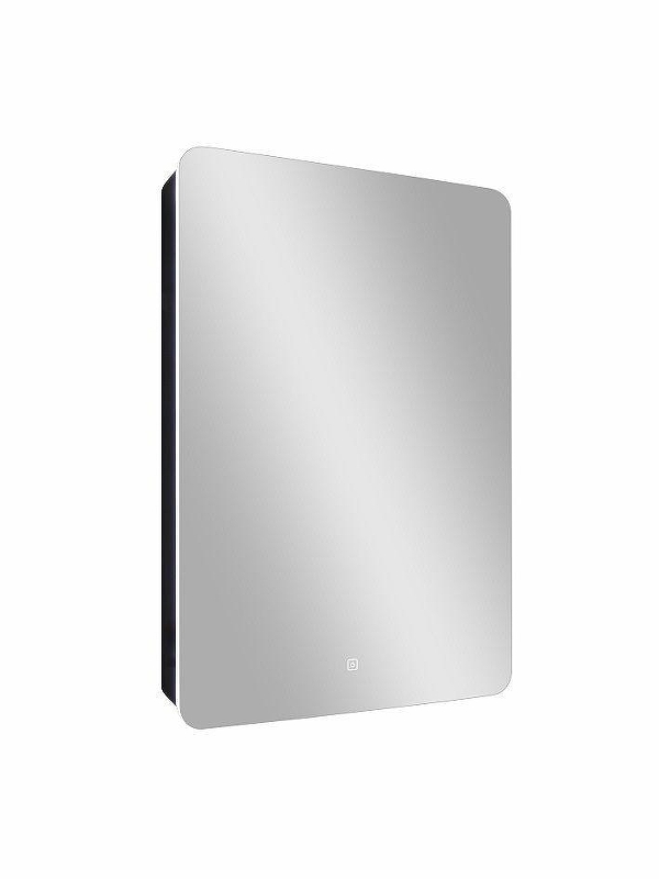 Зеркальный шкаф Art&Max Lecce 56 R AM-Lec-560-850-1D-R-DS-F-Nero с подсветкой 