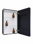 Зеркальный шкаф Art&Max Lecce 56 R AM-Lec-560-850-1D-R-DS-F-Nero с подсветкой цвет Черный-1