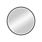 Зеркало Art&Max Livorno 80 AM-Liv-800-DS-F-Nero с подсветкой цвет Черный с сенсорным выключателем