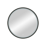 Зеркало Art&Max Livorno 80 AM-Liv-800-DS-F-Nero с подсветкой цвет Черный с сенсорным выключателем-1