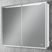 Зеркальный шкаф Art&Max Merano 100 AM-Mer-1000-800-2D-DS-F с подсветкой цвет Белый-6