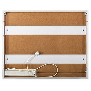 Зеркальный шкаф Art&Max Merano 100 AM-Mer-1000-800-2D-DS-F с подсветкой цвет Белый-7