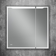 Зеркальный шкаф Art&Max Merano 80 L AM-Mer-800-800-2D-L-DS-F с подсветкой цвет Белый-5