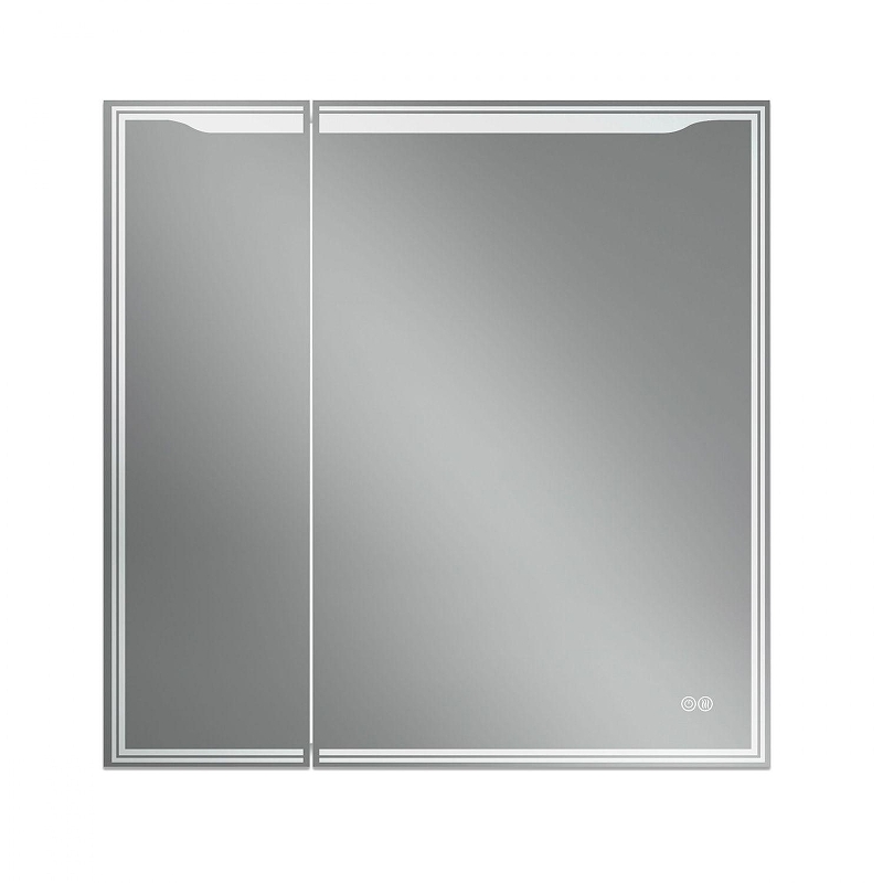 Зеркальный шкаф Art&Max Merano 80 R AM-Mer-800-800-2D-R-DS-F с подсветкой 