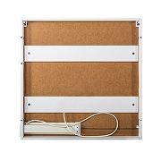 Зеркальный шкаф Art&Max Merano 80 R AM-Mer-800-800-2D-R-DS-F с подсветкой цвет Белый-6