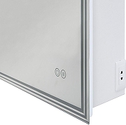 Зеркальный шкаф Art&Max Merano 90 R AM-Mer-900-800-1D-R-DS-F с подсветкой цвет Белый-5