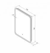 Зеркало Art&Max Messina 50 AM-Mes-500-700-DS-F с подсветкой с бесконтактным выключателем-6
