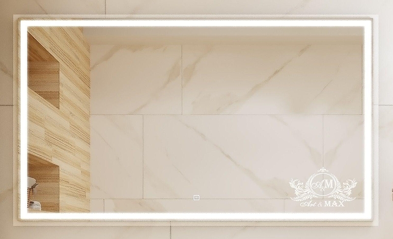 Зеркало Art&Max Monza 140 AM-Mon-1400-800-DS-F с подсветкой 