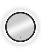 Зеркало Art&Max Napoli 100 AM-Nap-1000-DS-F с подсветкой цвет Черный с бесконтактным выключателем