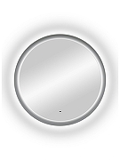 Зеркало Art&Max Napoli 60 AM-Nap-600-DS-F-Grey с подсветкой цвет Темно-серый с бесконтактным выключателем