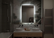 Зеркало Art&Max Perugia 70 AM-Per-700-1000-DS-F с подсветкой с бесконтактным выключателем-2