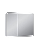 Зеркальный шкаф Art&Max Platino 100 AM-Pla-1000-800-2D-F с подсветкой цвет Белый