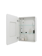 Зеркальный шкаф Art&Max Platino 55 L AM-Pla-550-800-1D-L-DS-F с подсветкой цвет Белый-1