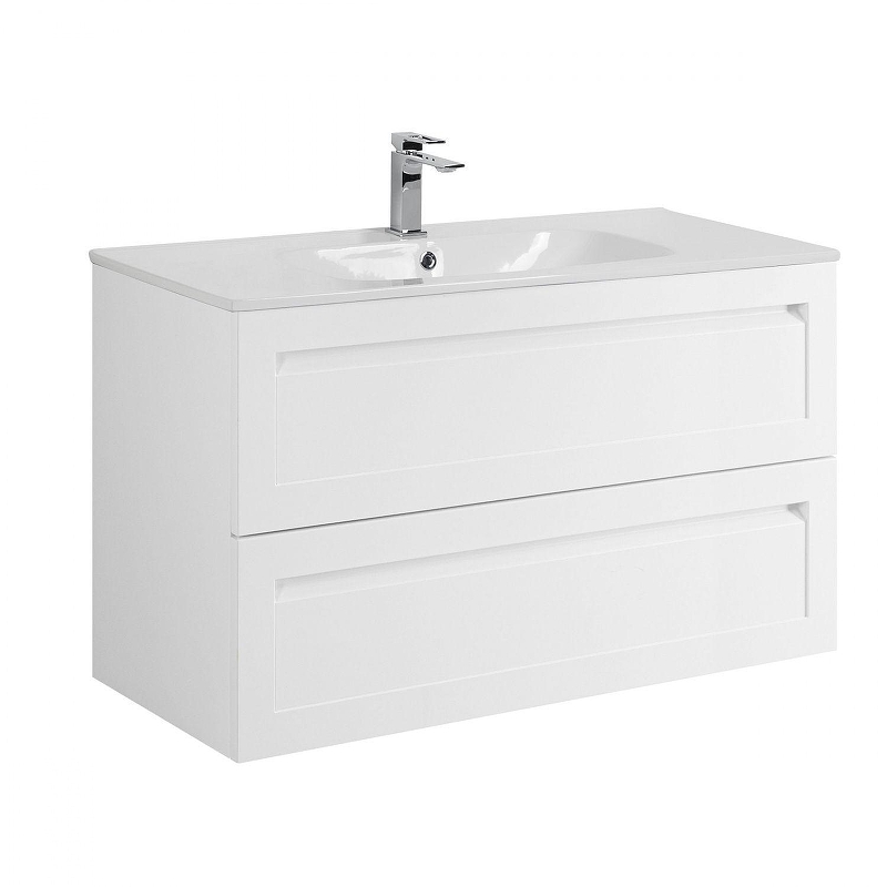 Тумба под раковину Art&Max Platino 100 AM-Platino-1000-2C-SO-BM-Cer подвесная 