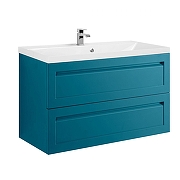 Тумба под раковину Art&Max Platino 100 AM-Platino-1000-2C-SO-TM подвесная цвет Бирюзовый матовый