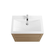 Тумба под раковину Art&Max Platino 58 AM-Platino-580-2C-SO-CM подвесная цвет Капучино матовый-1