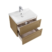 Тумба под раковину Art&Max Platino 58 AM-Platino-580-2C-SO-CM подвесная цвет Капучино матовый-2