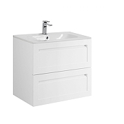 Тумба под раковину Art&Max Platino 60 AM-Platino-600-2C-SO-BM-Cer подвесная цвет Белый матовый