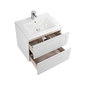 Тумба под раковину Art&Max Platino 60 AM-Platino-600-2C-SO-BM-Cer подвесная цвет Белый матовый-2