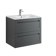 Тумба под раковину Art&Max Platino 60 AM-Platino-600-2C-SO-GM-Cer подвесная цвет Серый матовый