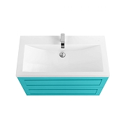 Тумба под раковину Art&Max Platino 75 AM-Platino-750-2C-SO-MM подвесная цвет Светло-зеленый матовый-1