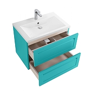 Тумба под раковину Art&Max Platino 75 AM-Platino-750-2C-SO-MM подвесная цвет Светло-зеленый матовый-2