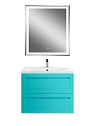 Тумба под раковину Art&Max Platino 75 AM-Platino-750-2C-SO-MM подвесная цвет Светло-зеленый матовый-4