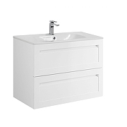 Тумба под раковину Art&Max Platino 80 AM-Platino-800-2C-SO-BM-Cer подвесная цвет Белый матовый